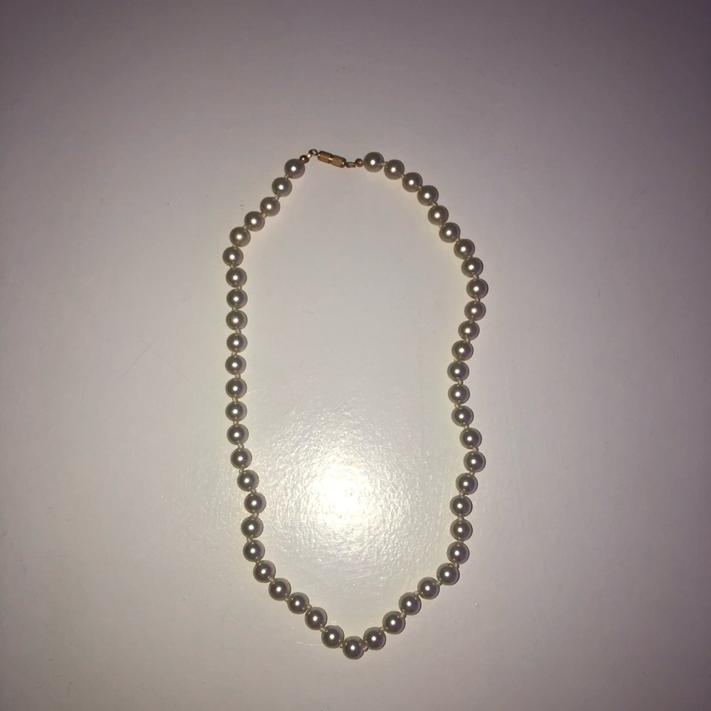 14k gold pearl necklace
